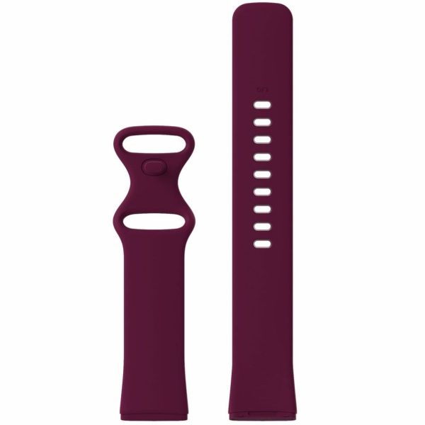 Fitbit Versa 3   Sense silicone watch band - Wine Red Size: L Online now