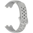 Huawei band 9   9 NFC   8   8 NFC Breathable Holes Replacement bandsilicone Watch Strap - Grey on Sale