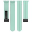 Samsung Galaxy Fit3 Silicone Watch Band Folding Buckle Sport Replacement Straps - Green Fashion