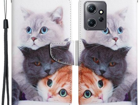 Wonderland Xiaomi Redmi Note 12 flip case - 3 Cats Sale