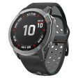 22mm dual color silicone strap for Garmin and Coros watch - Black   Grey on Sale