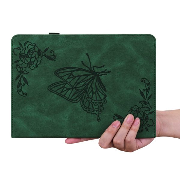 Amazon Fire HD 10 (2023) Leather Case Card Holder Stand Tablet Cover - Green on Sale