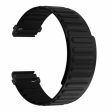 Huami Amazfit Falcon   Garmin Fenix 7   6   5 Magnetic Watch Band Flexible Replacement Strap with 22mm Bump Resistant Connector - Black Discount