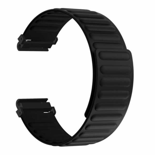 Huami Amazfit Falcon   Garmin Fenix 7   6   5 Magnetic Watch Band Flexible Replacement Strap with 22mm Bump Resistant Connector - Black Discount