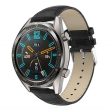 Huawei Watch GT   Watch 2 Pro   Watch Magic 22mm crocodile genuine leather watch band - Black Fashion