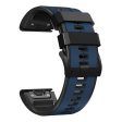 26mm dual color silicone watch strap for Garmin and Coros watch - Dark Blue   Black Cheap