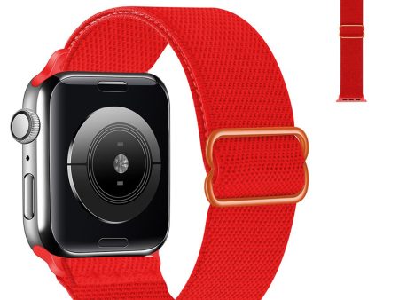 Apple Watch 40mm adjustable nylon watch strap - Red Online Sale