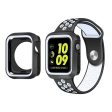 Apple Watch (41mm) dual color TPU cover + watch strap - Black   White Online Hot Sale