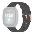 Fitbit Sense 2   Versa 4 nylon watch strap - Dark Grey Online Sale