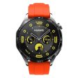 Huawei Watch GT 4 46mm Smart Watch Band 22mm Silicone Strap Replacement - Orange on Sale