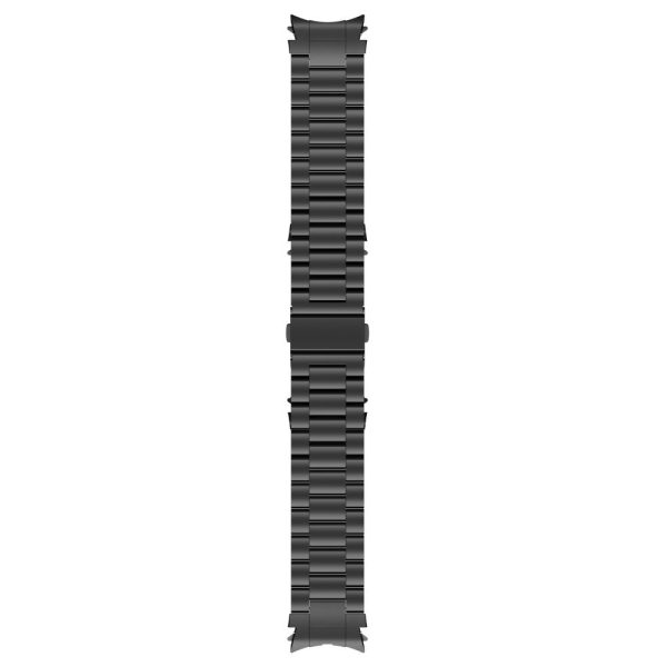 Samsung Galaxy Watch6   Watch6 Classic   Watch 5 Watch Band 3-Beads Titanium Steel Strap - Black For Discount