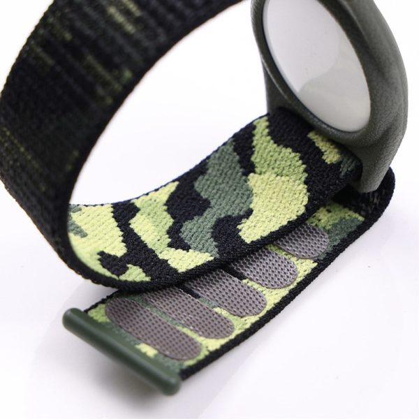 AirTags nylon loop strap for kids - Black Camouflage For Cheap