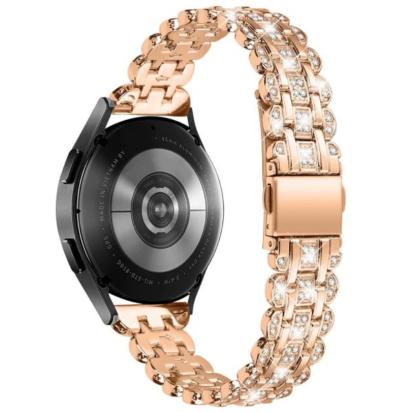 Samsung Galaxy Watch7 44mm   40mm Watch Band Rhinestone Decor Smart Watch Strap - Rose Gold Online