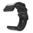 26mm dual color watch strap for Garmin watch - White   Black Fashion