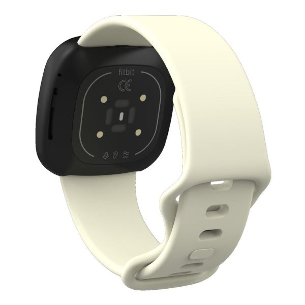 Fitbit Sense 2   Versa 4 silicone watch strap - Apricot Size: S Supply