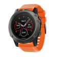 Garmin Fenix 5X Plus silicone watch band - Orange Fashion