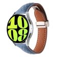 Samsung Galaxy Watch3 45mm   Huawei Watch GT 4 46mm Watch Band 22mm Genuine Cow Leather Strap - Blue For Discount