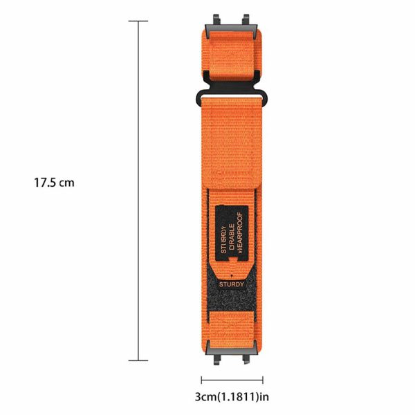 Huami Amazfit Active Edge (A2212) Sports Smartwatch Strap Magic Tape Design Nylon Band - Orange Supply