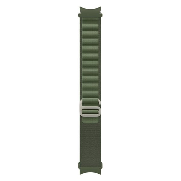 KALEBOL KLB-GSNL-001 Samsung Galaxy Watch6   Watch6 Classic   Watch 5 Nylon Watch Strap Adjustable Band - Army Green Hot on Sale