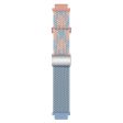 Huawei Watch GT 4 41mm Universal 18mm Watch Strap Woven Wrist Band with Silver Magnetic Buckle - Blue+Pink+Rock Cyan Hot on Sale