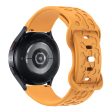 KALEBOL 22mm Silicone Strap for Huawei Watch 4   4 Pro   GT 4 46mm Leopard Texture Watch Band - Yellow on Sale