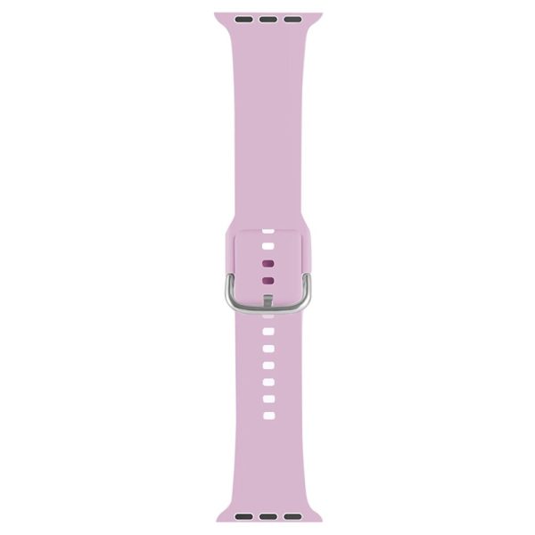 KALEBOL Apple Watch Series 41mm - 40mm - 38mm Universal Silicone Watch Strap - Light Purple Hot on Sale