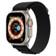 KALEBOL Apple Watch Series 41mm - 40mm - 38mm Universal Watch Strap Nylon Loop Band - Black Fashion