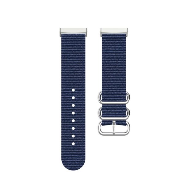 Fitbit Sense   Versa 3 nylon watch band - Dark Blue Online now