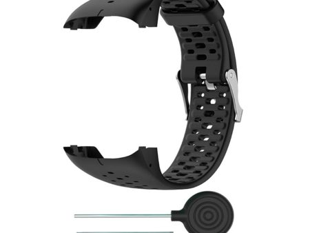 Polar M430 soft silicone watch band with installation tools - Black on Sale