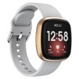 Fitbit Sense 2   Versa 4 simple silicone watch strap - Grey Sale