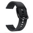 Samsung Galaxy Watch (46mm) silicone watch band - Black For Sale