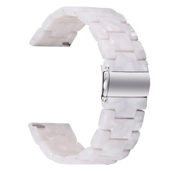 Garmin Vivoactive 4 Resin Watch Strap 22mm Water Resistant Replacement Watch Band - Pearl White Online now