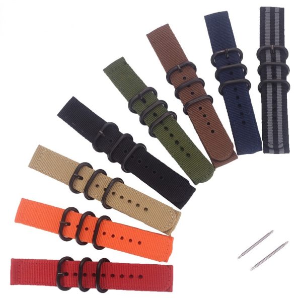 24mm nylon strap for Suunto and Fossil watch - Rainbow Sale