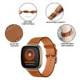 Fitbit Sense 2   Versa 4 stitching style genuine leather watch strap - White Online Sale