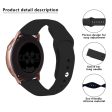 KALEBOL KLB-DKGJ-001 Huawei Watch GT 4 41mm   Garmin Venu 3S 18mm Silicone Band Watch Strap - Grey For Discount