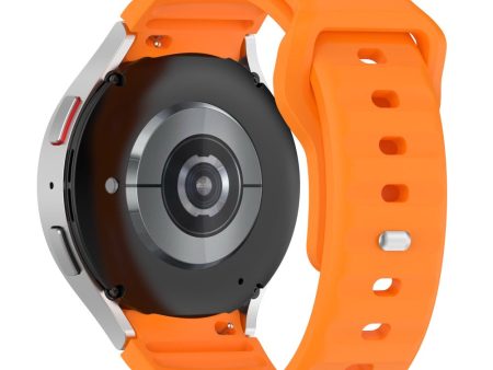 KALEBOL Samsung Galaxy Watch 20mm Watch Band Silicone Strap - Orange For Cheap