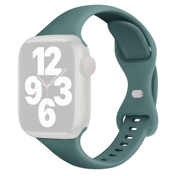 Apple Watch Series 41mm   40mm   38mm Watch Band Silicone Strap - Pine Needle Green Online