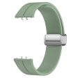 Samsung Galaxy Fit3 Replacement Wrist Band Soft Silicone Watch Band with Magnetic Folding Buckle - Grey Green Online