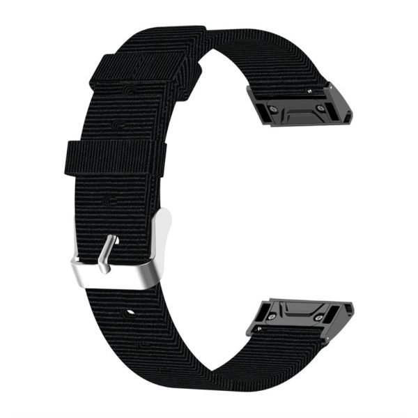 20mm canvas watch strap for Garmin watch with tool - Black For Cheap