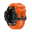 Garmin Fenix 5X Plus silicone watch band - Orange Fashion