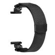 Garmin Forerunner 55   Venu Milanese Band Flower Stainless Steel Magnetic Mesh Watch Strap - Black Online now