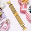 Samsung Galaxy Watch 5 Pro   Watch 5   Watch4 Milanese Watch Band Flower Stainless Steel Strap with Connector - Gold Cheap