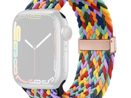 Apple Watch Series 41mm   40mm   38mm Nylon Strap Replacement - W-shape Colorful Online