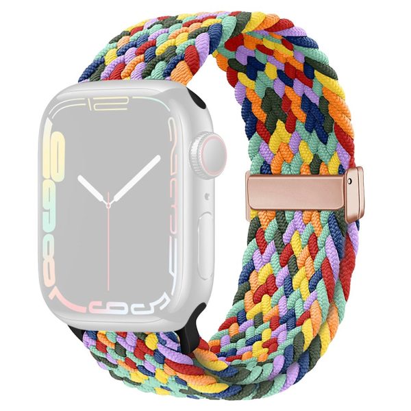 Apple Watch Series 41mm   40mm   38mm Nylon Strap Replacement - W-shape Colorful Online