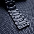 22mm Universal titanium alloy + stainless steel watch strap - Black Online