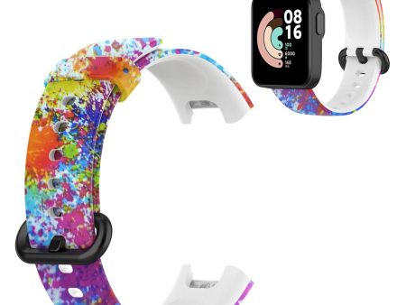 Xiaomi Mi Watch Lite   Redmi Watch pattern silicone watch band - Colorful Print Online now