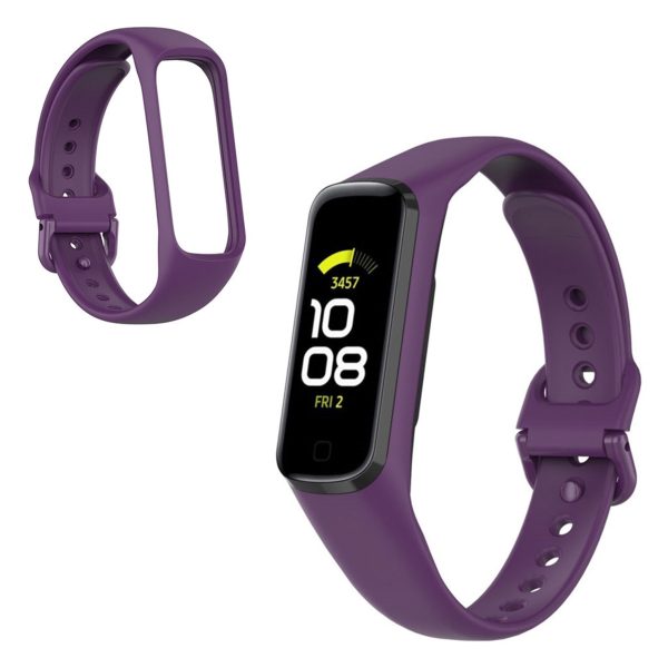 Samsung Galaxy Fit 2 silicone watch band - Dark Purple Online Hot Sale