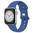 Apple Watch Series 49mm - 45mm - 44mm - 42mm Strap Breathable Silicone Watch Band - Sapphire Blue Online Hot Sale