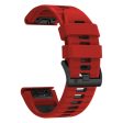 Garmin Fenix 7X Pro   Fenix 7X Dual-Colors Sport Strap Silicone Breathable Wristband - Red+Black on Sale