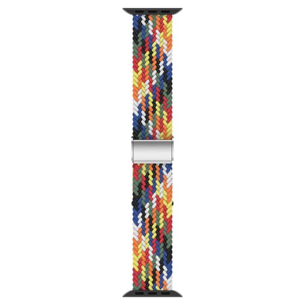 Apple Watch (41mm) cool nylon watch strap - Rainbow Color For Sale